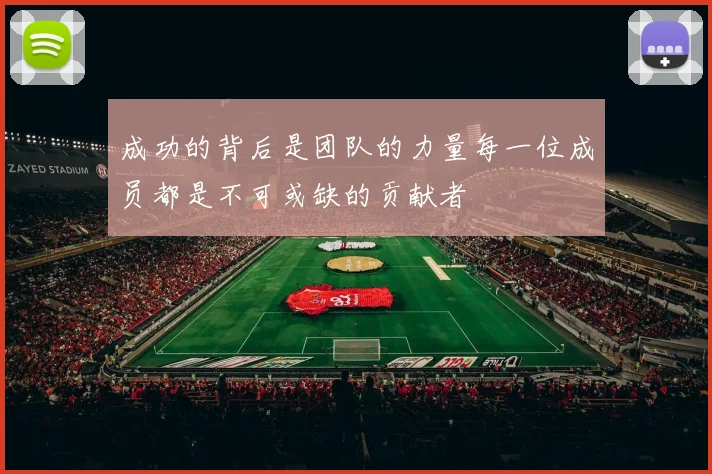成功的背后是团队的力量每一位成员都是不可或缺的贡献者